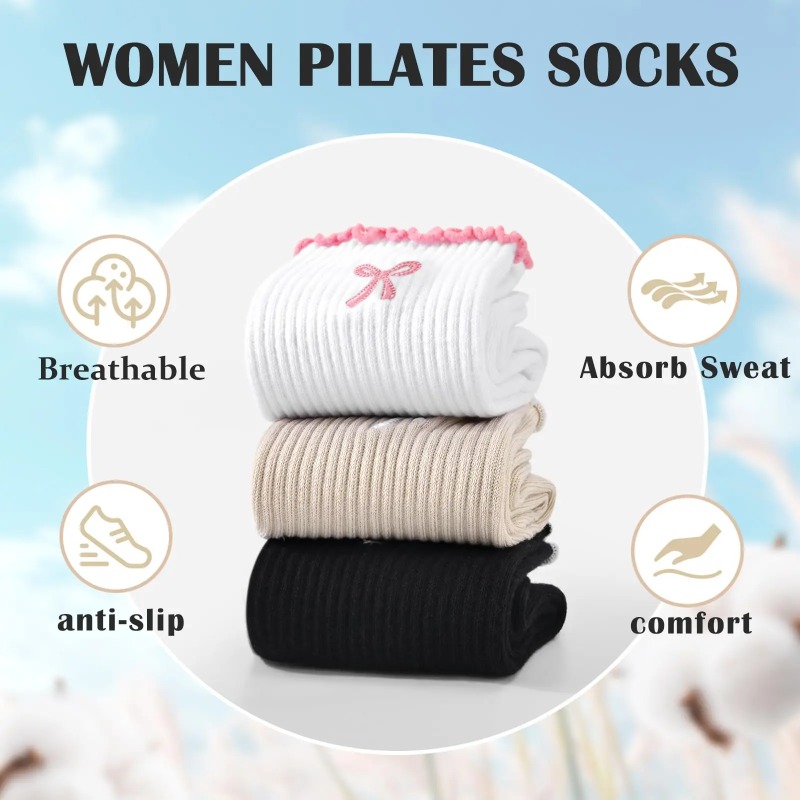 プロフェッショナルヨガソックス、コットンストラップシリコン滑 - Pilates & Yoga Vida のレビューと価格